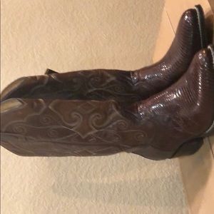 Montana Genuine Lizard Cowboy Boots